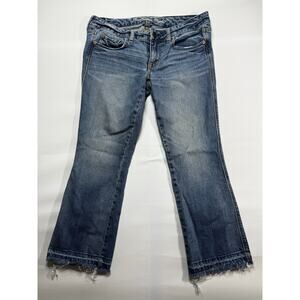 American Eagle Women's Vintage Flare Blue Denim Jeans - Size 8 (32x25)